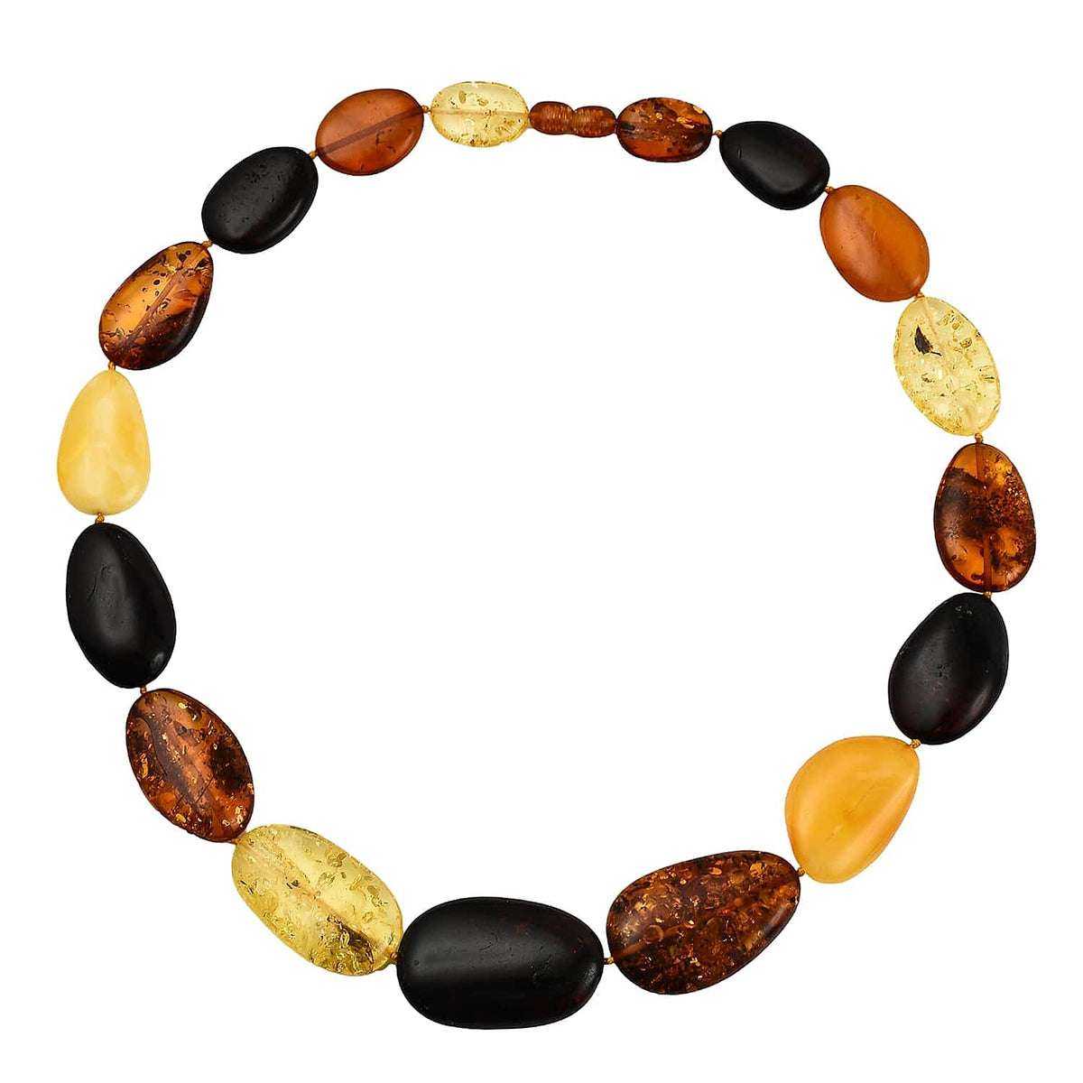 Natural Multi - Colour Baltic Amber Necklace (Size 18) 7832917 0