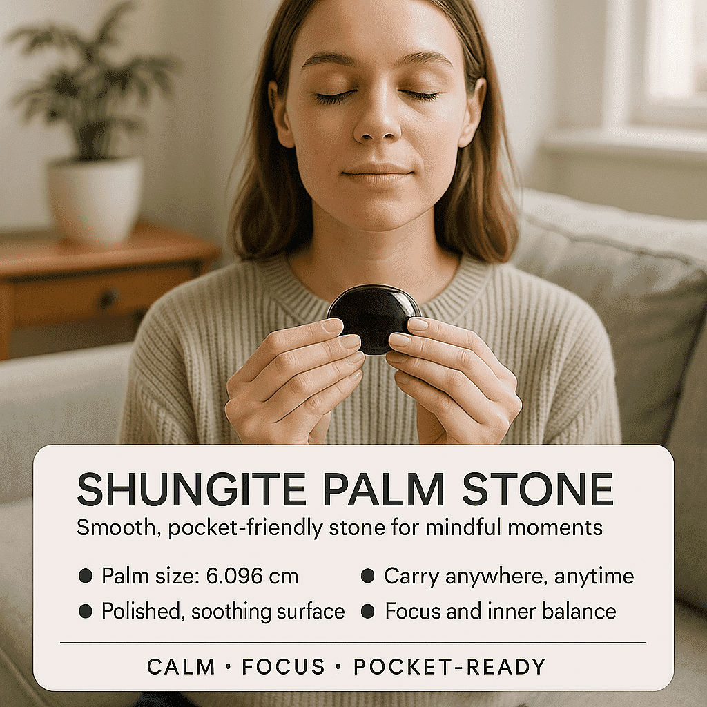 Natural Shungite Bracelet With Natural Shungite Palm Stone 1875.00 Ct 8321440 3