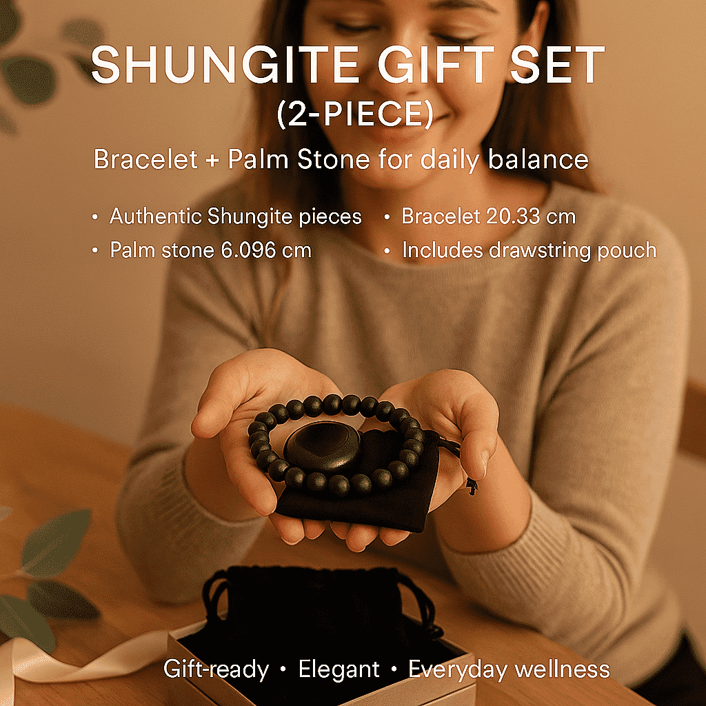 Natural Shungite Bracelet With Natural Shungite Palm Stone 1875.00 Ct 8321440 4