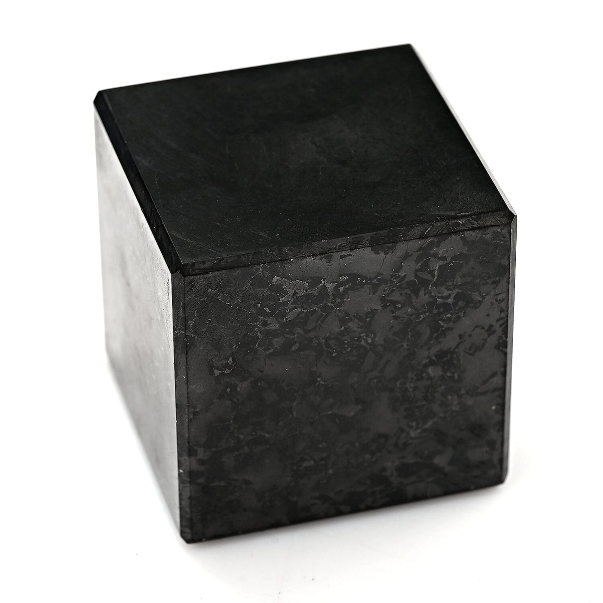 Natural Shungite Cube Presented In a Drawstring Velvet Pouch 600.00 Ct 8321452 5
