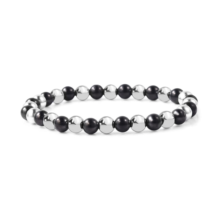 Natural Shungite, Hematite Beads Bracelet (Stretchable) 80 Ct. 8324162 1