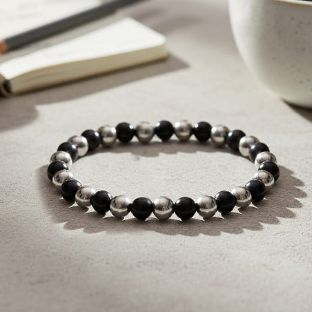Natural Shungite, Hematite Beads Bracelet (Stretchable) 80 Ct. 8324162 2