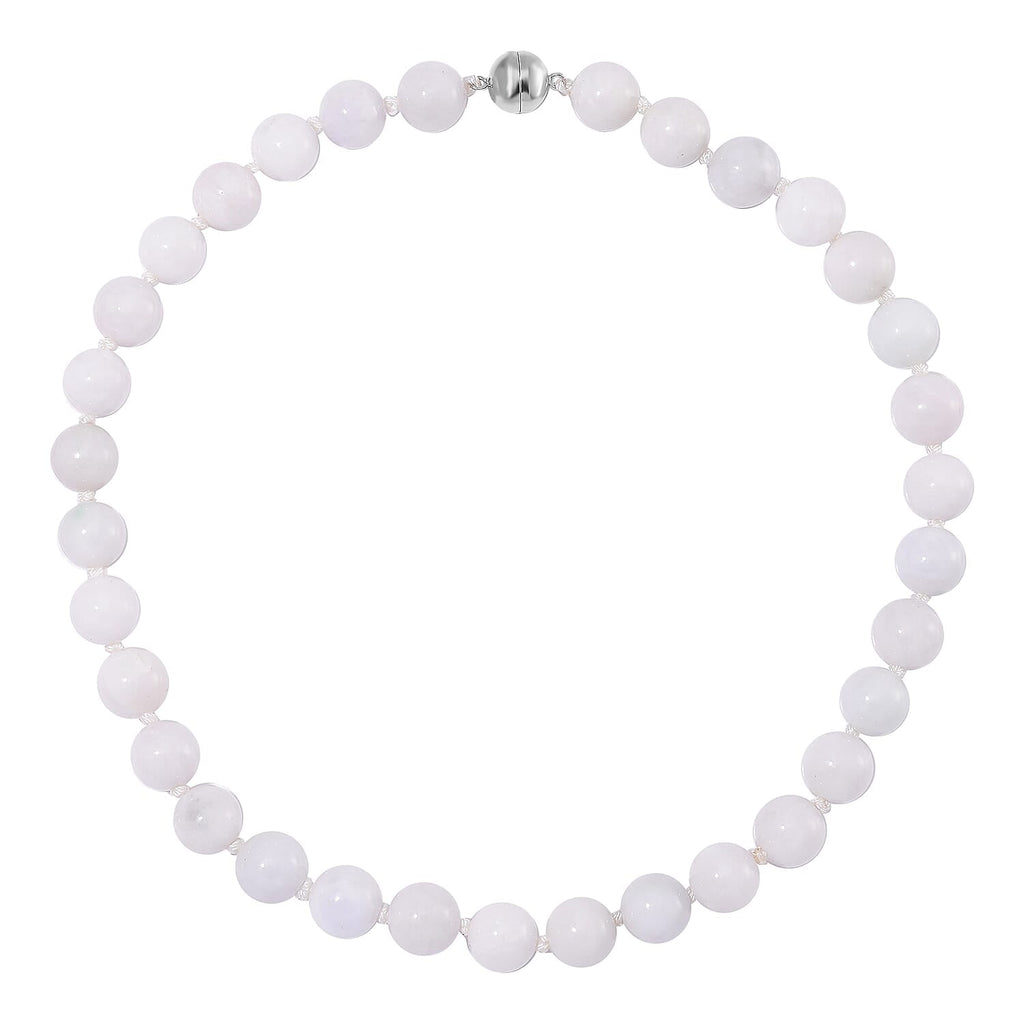 Natural Type A Jadeite Necklace (Size - 20) With Sterling Silver Magnetic Clasp 660.0 Ct.