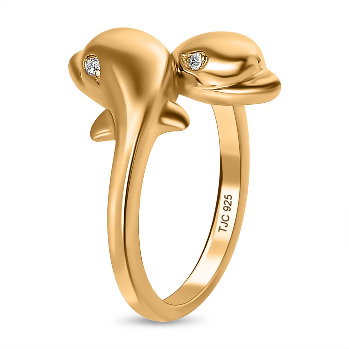 GP Sea Life Collection - Natural Zircon Ring in 18K Yellow Gold Vermeil Plated Sterling Silver 7547570 3