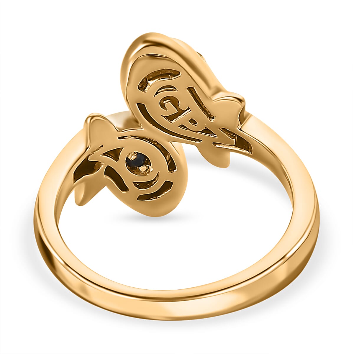 GP Sea Life Collection - Natural Zircon Ring in 18K Yellow Gold Vermeil Plated Sterling Silver 7547570 4
