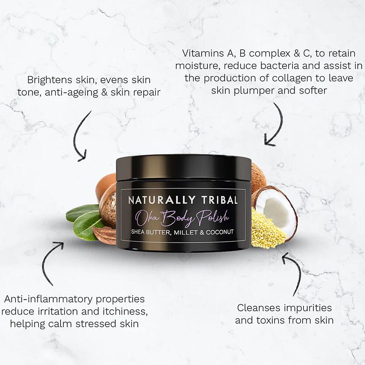 Naturally Tribal Oka Body Polish -  130gm 7268200 1