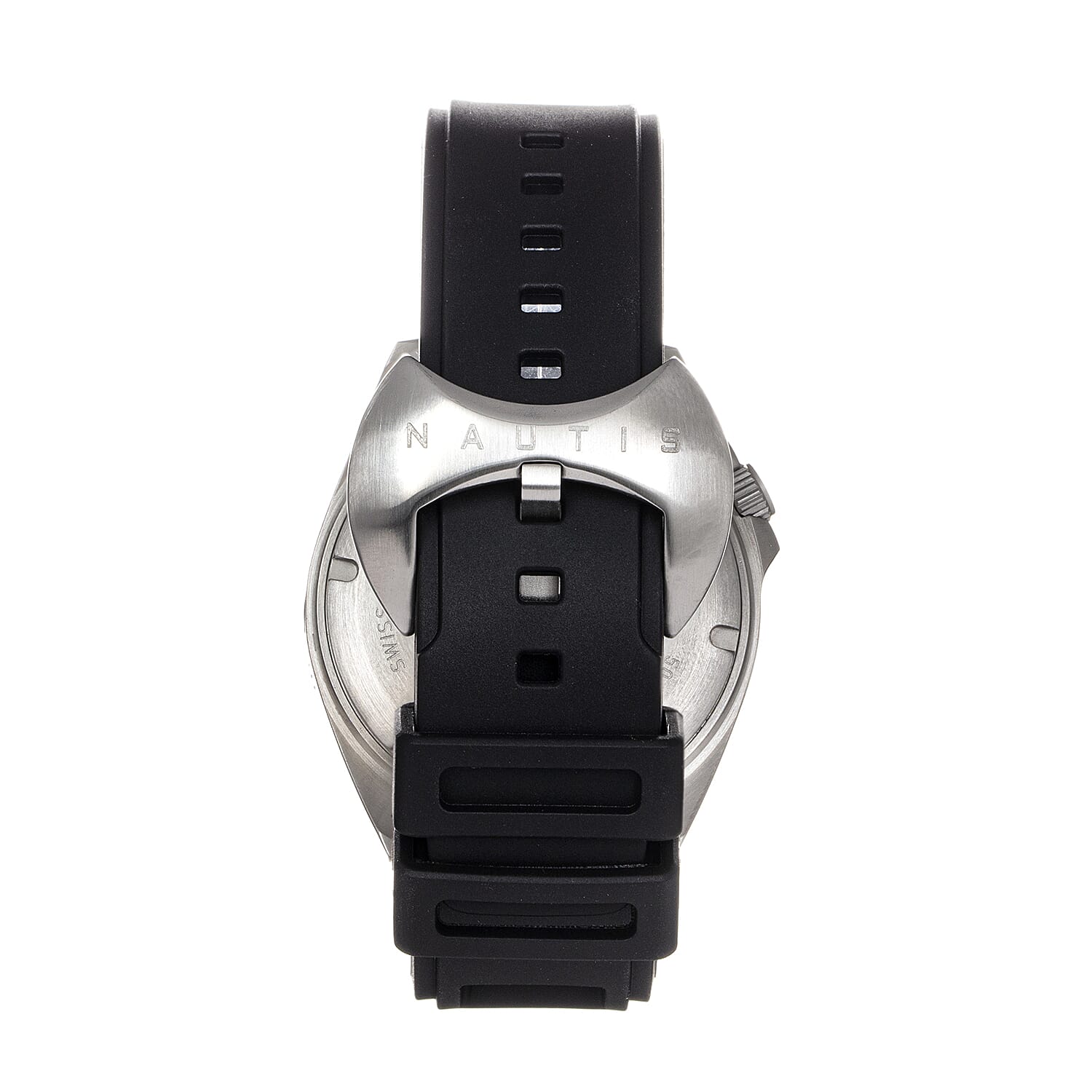 Nautis Global Dive Swiss Quartz Movt. Grey Dial 50 ATM Mens Watch with Black Strap 7783122 4