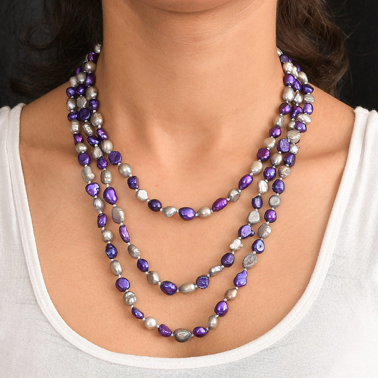 Pearl Station Necklace (Size 58) 450.00 Ct. 8166190 2