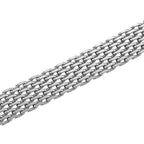 Designer Inspired Necklace (Size - 16 - 2 Ext) in Silver Tone