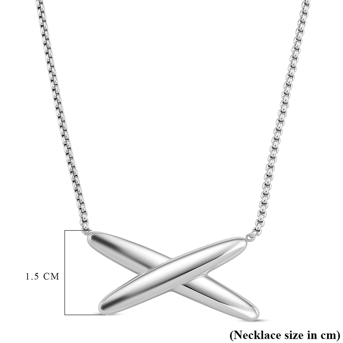 Designer Inspired Kiss Necklace (Size - 16 - 2 Ext) with Lobster Clasp 8193571 6
