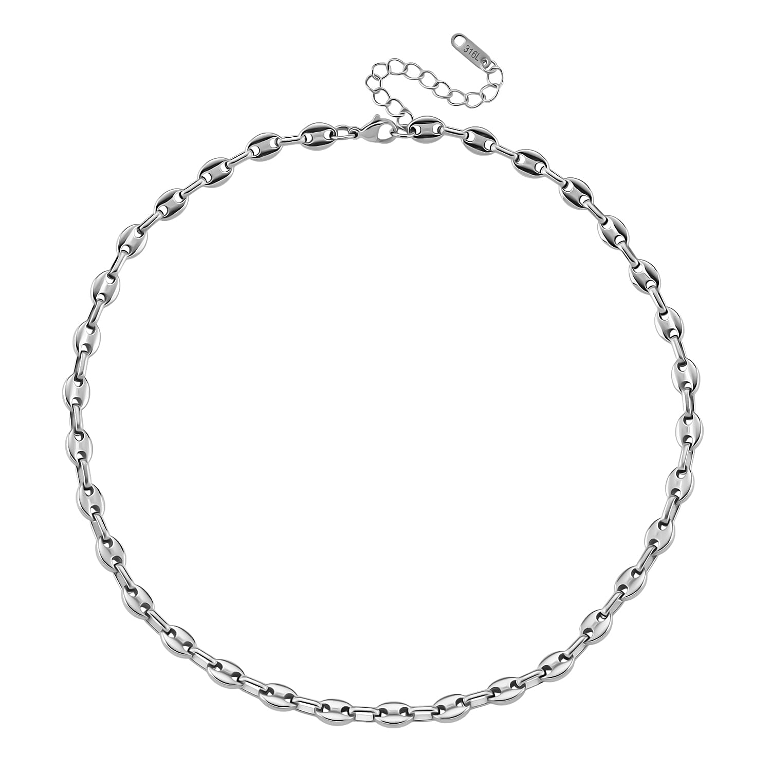 Mariner Necklace (Size - 16 - 2 Ext) with Lobster Clasp in Silver Tone 7998897 3