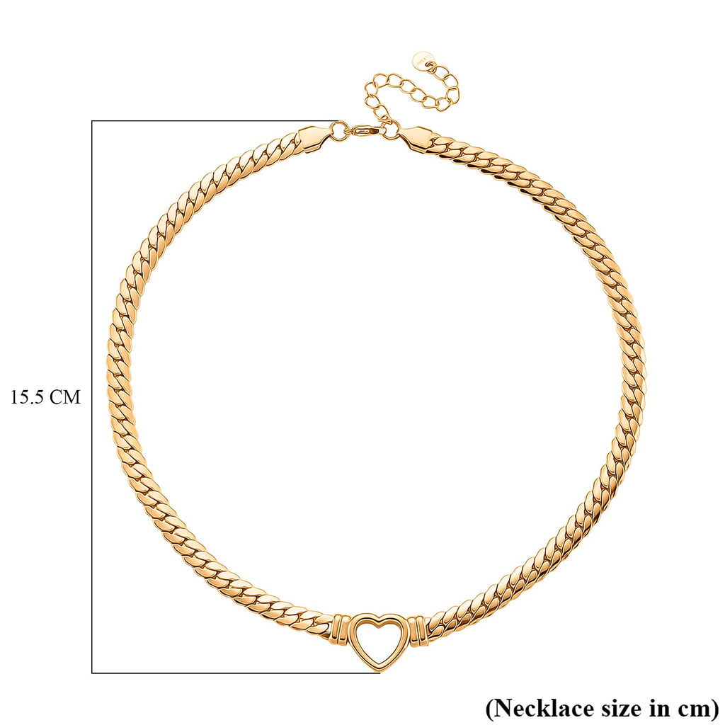 One Time Close Out Deal - Heart Necklace (Size - 19 with Ext)