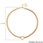 One Time Close Out Deal - Heart Necklace (Size - 19 with Ext)