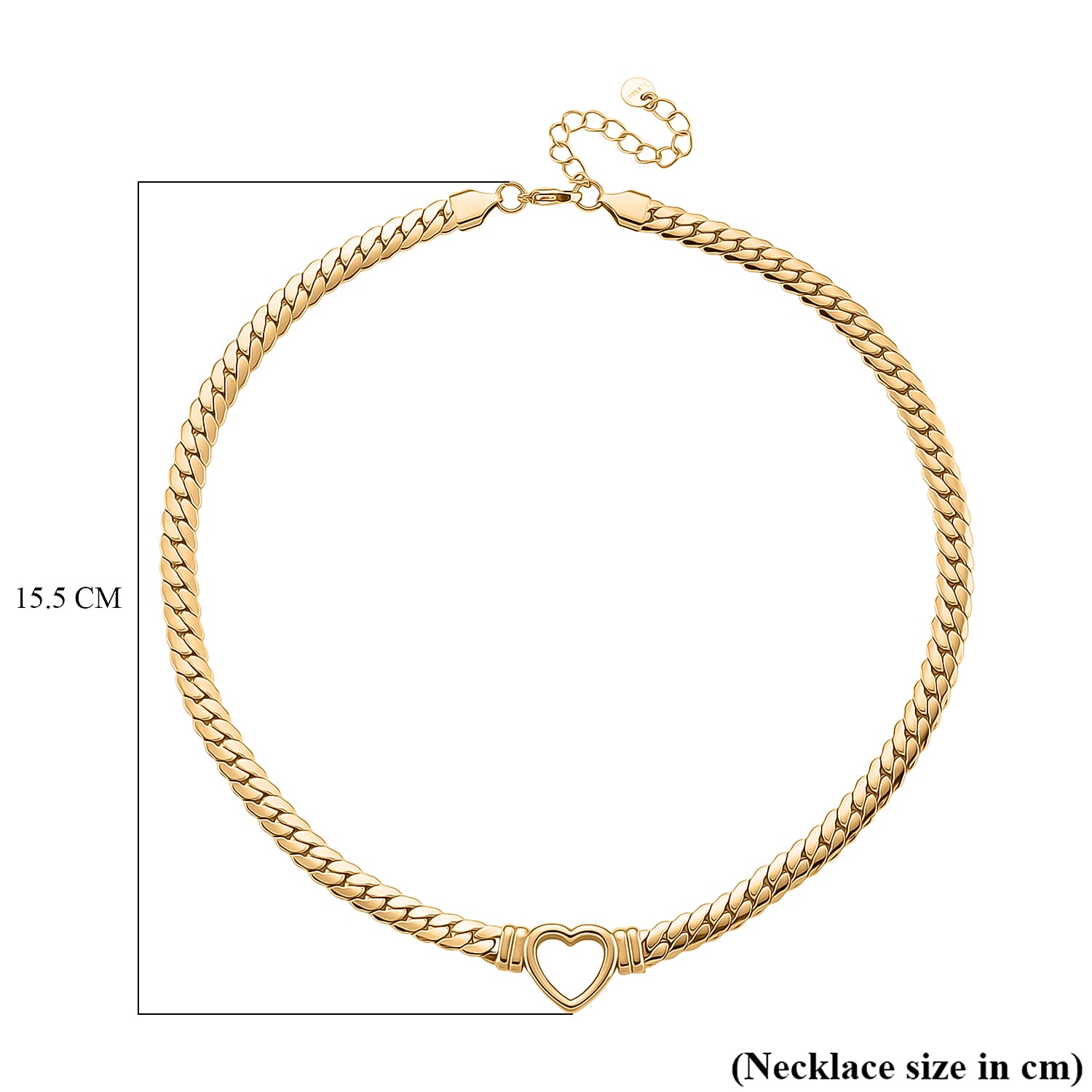 One Time Close Out Deal - Heart Necklace (Size - 19 with Ext) 8193537 6
