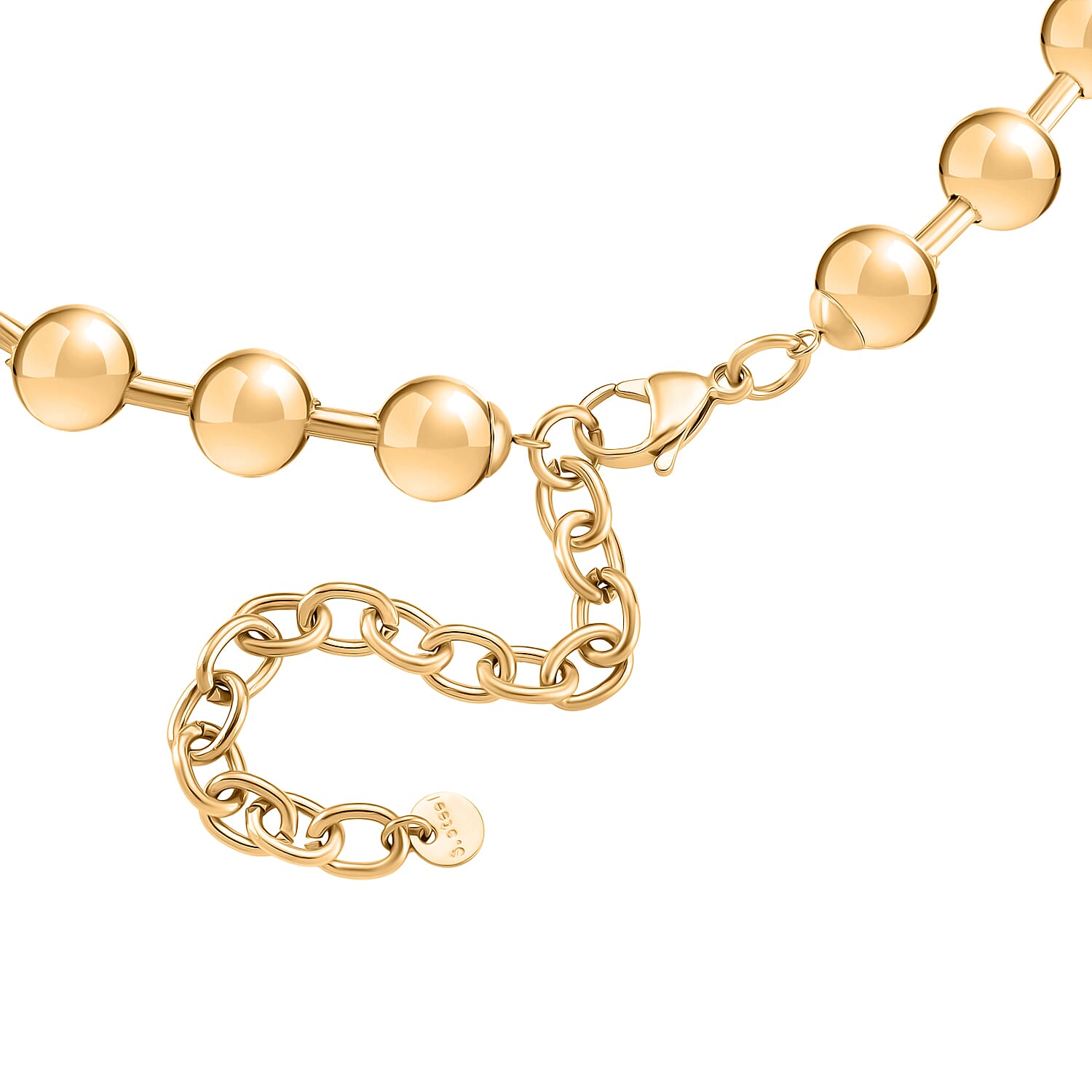 Designer Inspired Necklace (Size - 17 - 3 Ext) in Yellow Tone 8193540 4