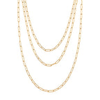 Designer Inspired- Layered Necklace (Size - 17-20 ) with Senorita Clasp in Gold Tone