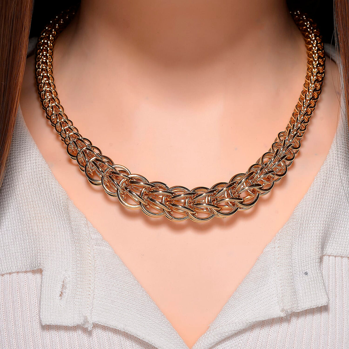 Close out Deal- Designer Inspired Byzantine Necklace (Size - 18 - 3 Ext) 8211318 2