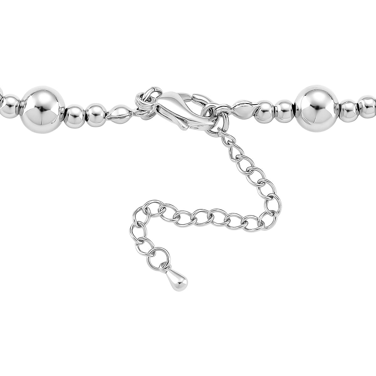 Necklace (Size 18.75 - 2 Ext) in White Gold Colour Tone V32646911 5