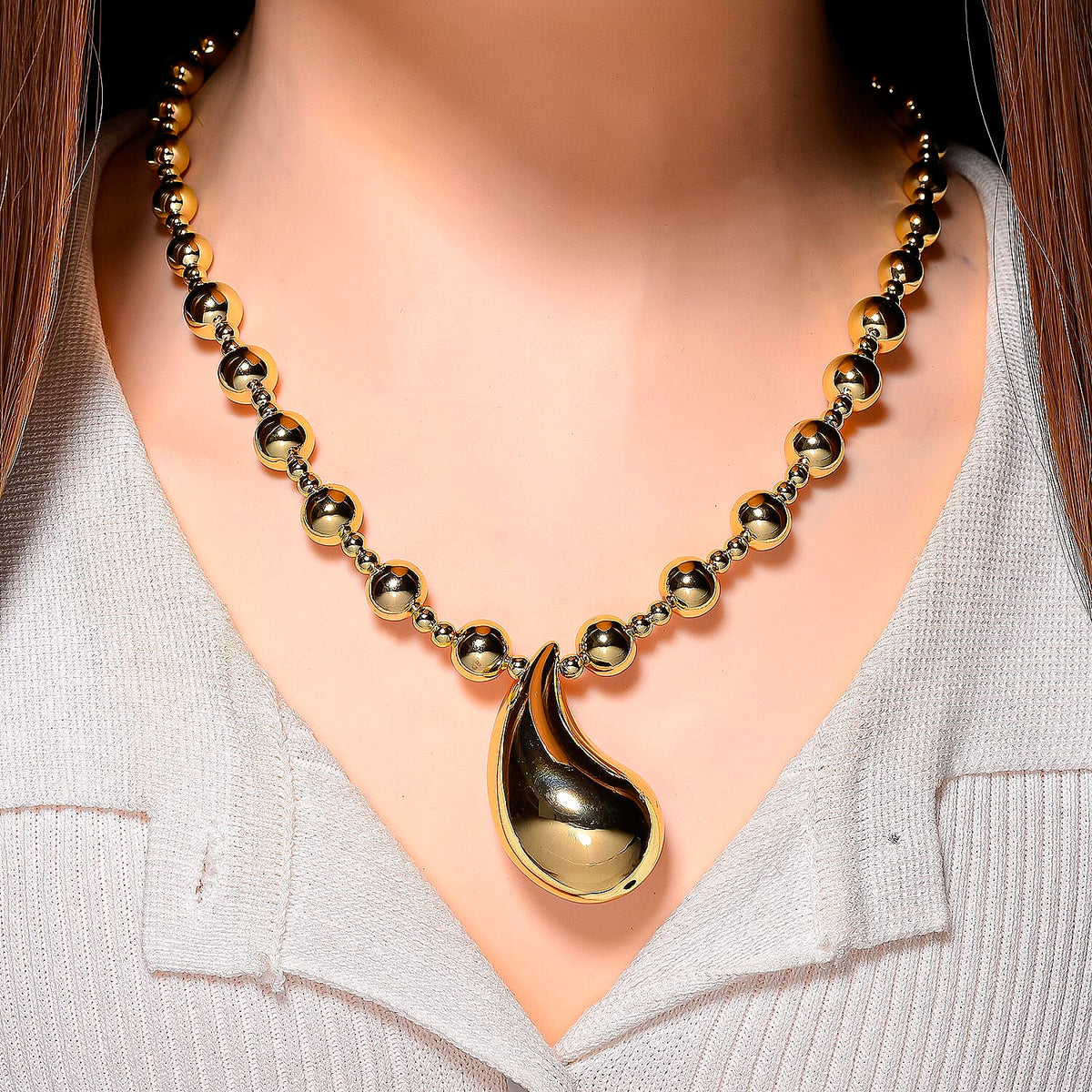 Necklace (Size 18.75 - 2 Ext) in Yellow Gold Plated V32701289 3