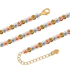 One Time Close Out - Tri Colour Chicco Necklace (Size - 18-2 EXT)
