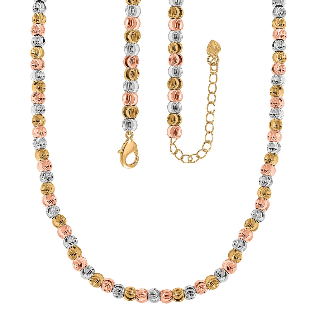 One Time Close Out - Tri Colour Chicco Necklace (Size - 18-2 EXT)
