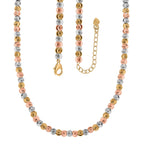 One Time Close Out - Tri Colour Chicco Necklace (Size - 18-2 EXT)