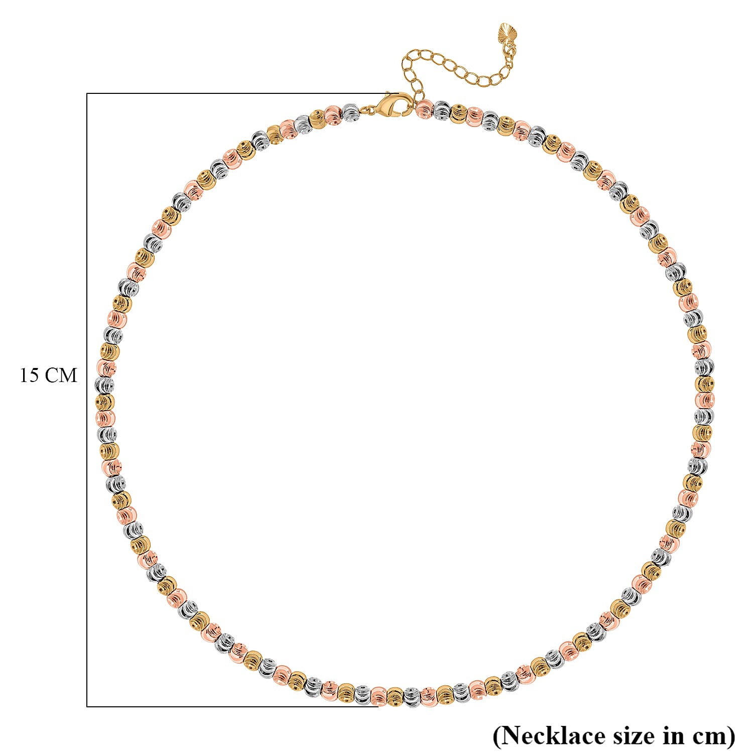 One Time Close Out - Tri Colour Chicco Necklace (Size - 18-2 EXT) 7956139 6