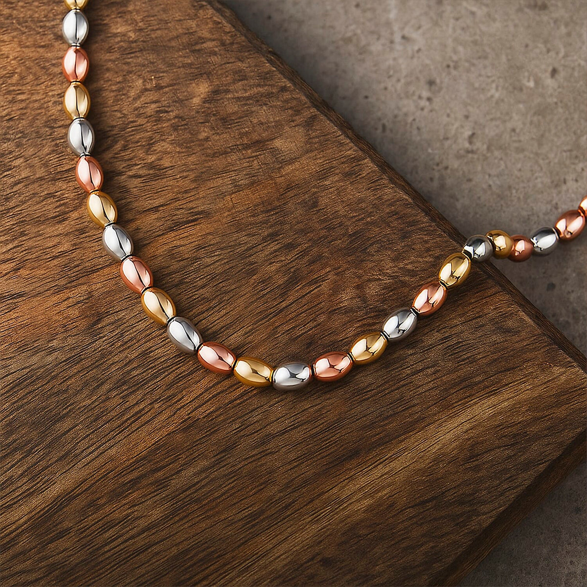 Designer Closeout - Tri-Colour Beaded Necklace (Size 18 - 2 Ext.) 8234862 1