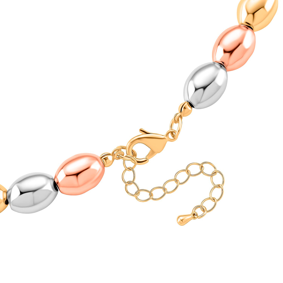 Designer Closeout - Tri-Colour Beaded Necklace (Size 18 - 2 Ext.) 8234862 4
