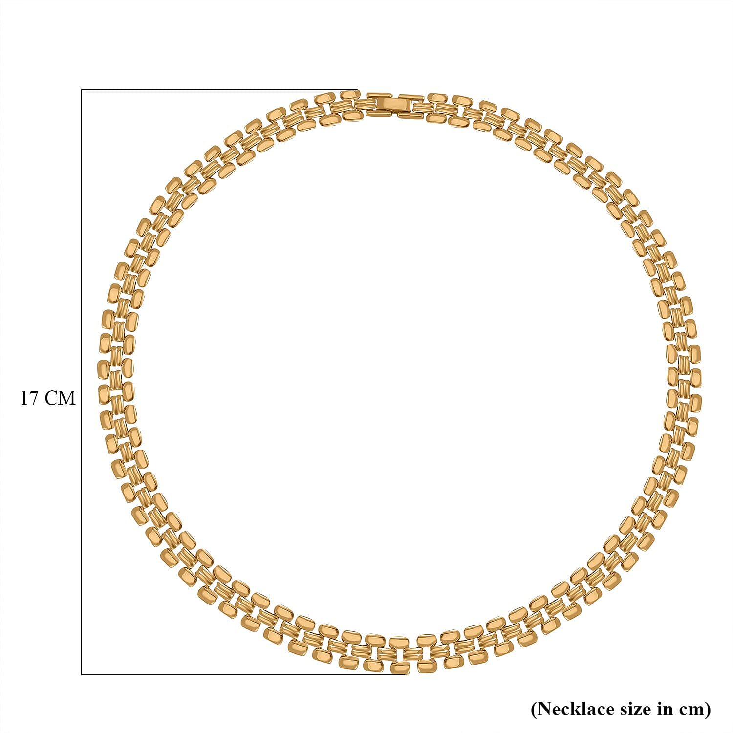One Time Close Out - Panther Link Necklace (Size - 19.75) 8192342 5