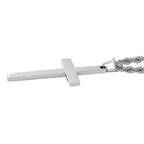 Close Out Deal - Cross Necklace With Rope Chain (Size - 20-2 Ext)