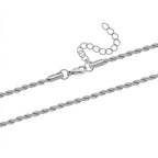 Close Out Deal - Cross Necklace With Rope Chain (Size - 20-2 Ext)