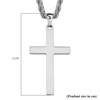 Close Out Deal - Cross Necklace With Rope Chain (Size - 20-2 Ext)