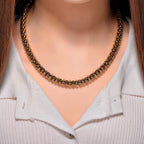 One Time Deal - Designer Inspiration Necklace with Clasp (Size - 20) - Yellow