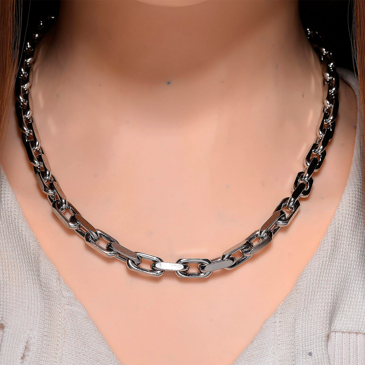 Designer Inspired Cable Link Necklace (Size - 20) V32732012 2
