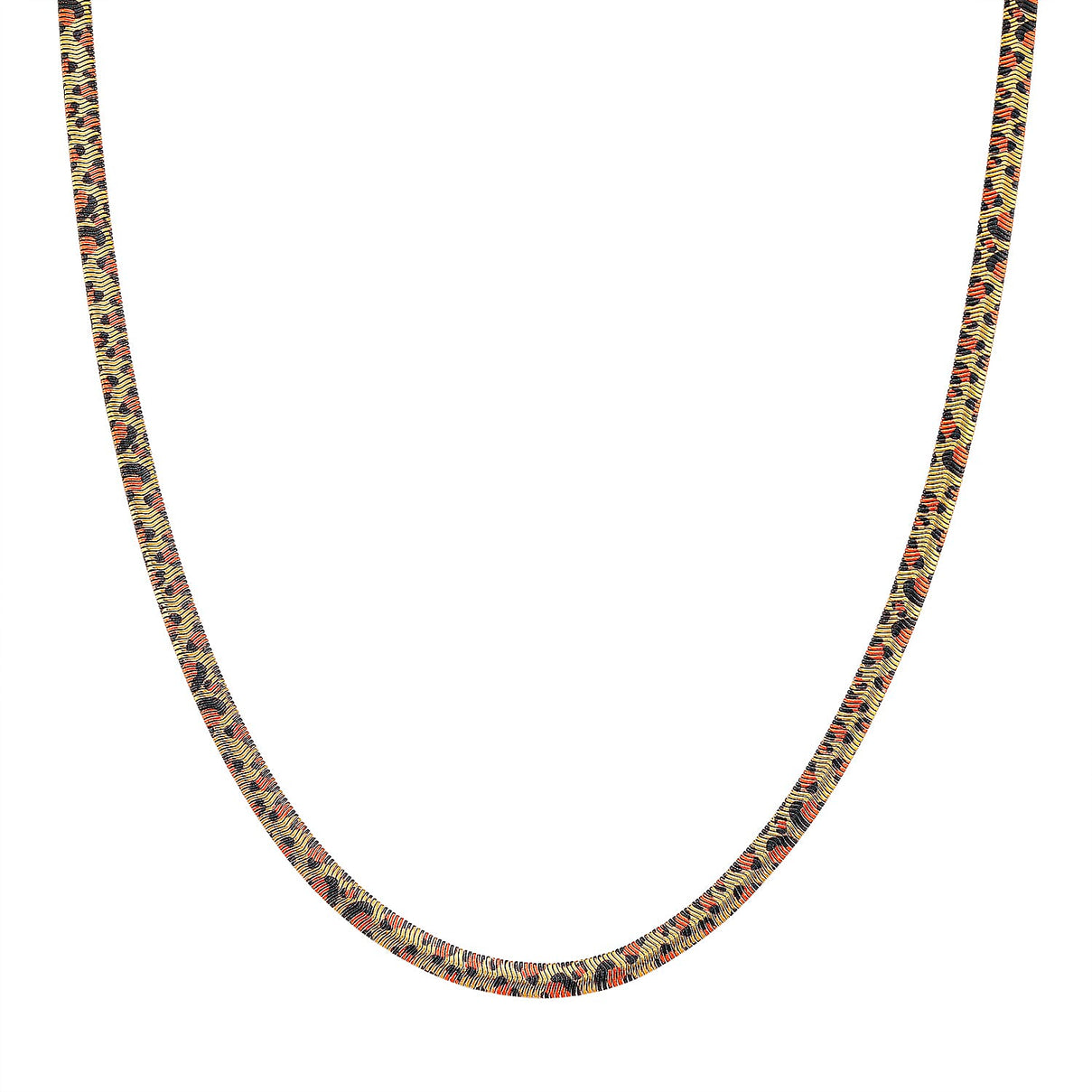 Designer Inspired - Leopard Print Necklace (Size 20) in Yellow Gold Plated 8259845 0