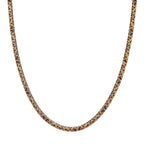 Designer Inspired - Leopard Print Necklace (Size 20) in Yellow Gold Plated