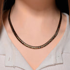 Designer Inspired - Leopard Print Necklace (Size 20) in Yellow Gold Plated