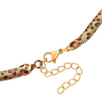 Designer Inspired - Leopard Print Necklace (Size 20) in Yellow Gold Plated