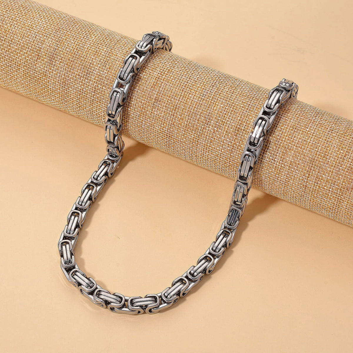 Solid Byzantine Necklace (Size - 20) with Lobster Clasp 8207552 3