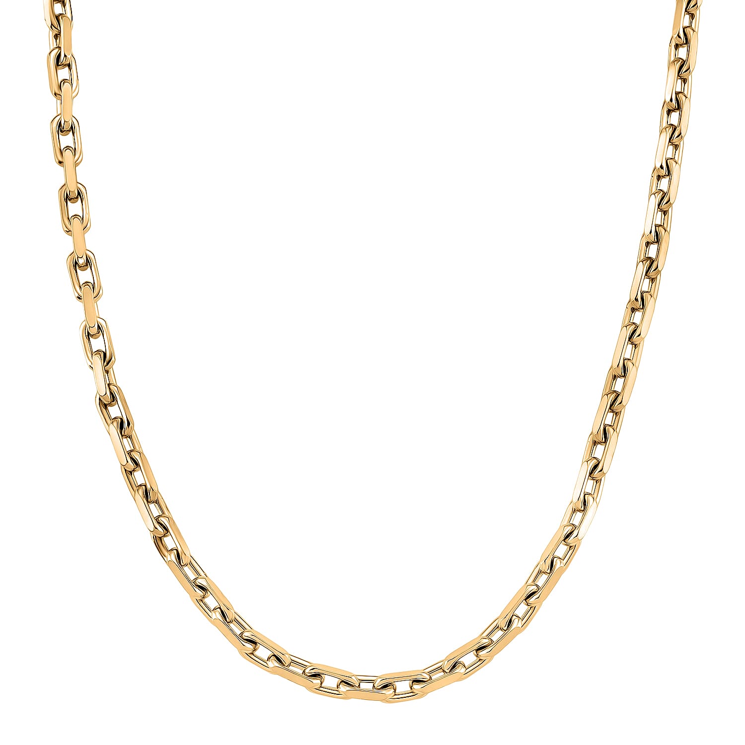 Designer Inspired - Cable Necklace (Size - 20) with Lobster Clasp in Yellow Gold Tone 8207542 0