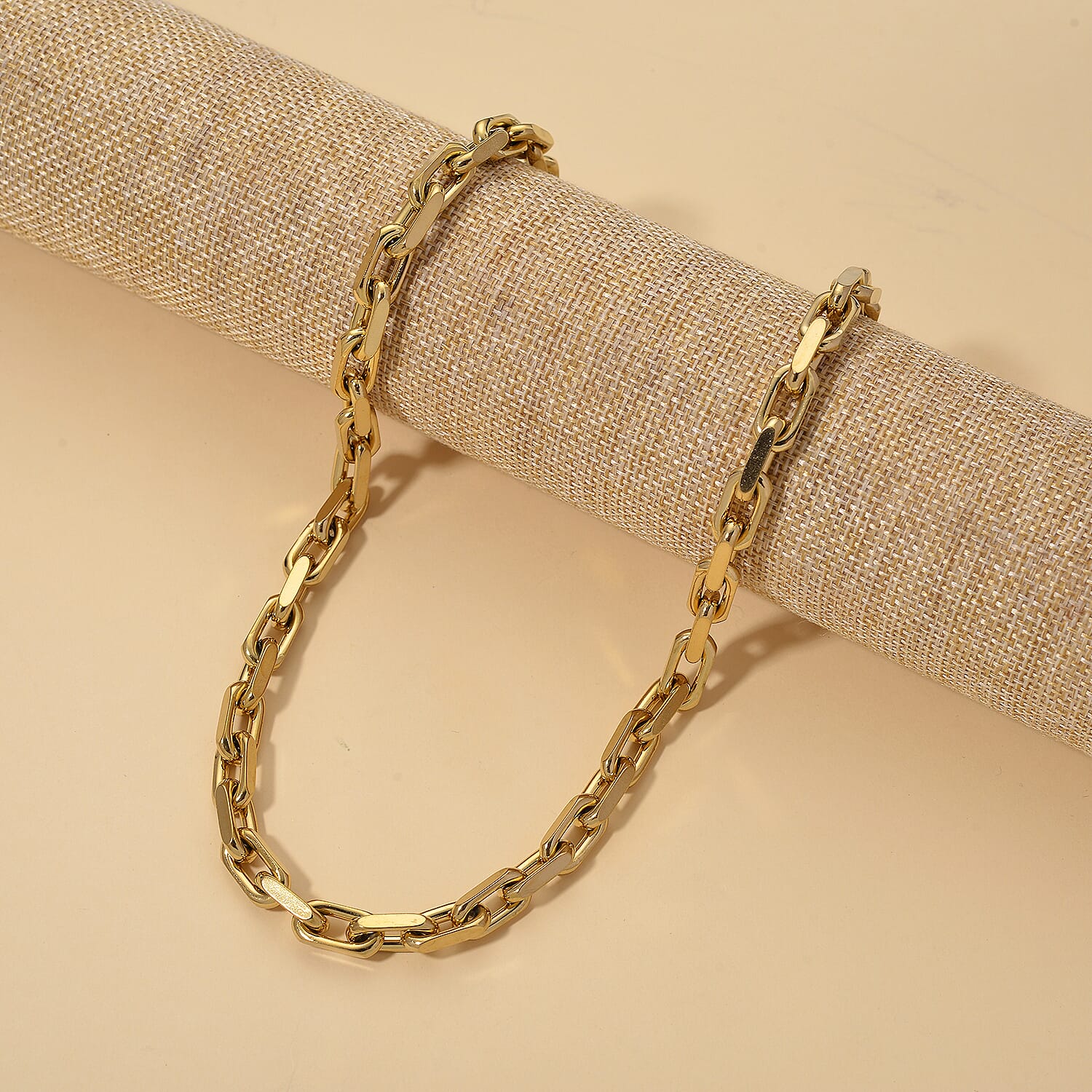 Designer Inspired - Cable Necklace (Size - 20) with Lobster Clasp in Yellow Gold Tone 8207542 3