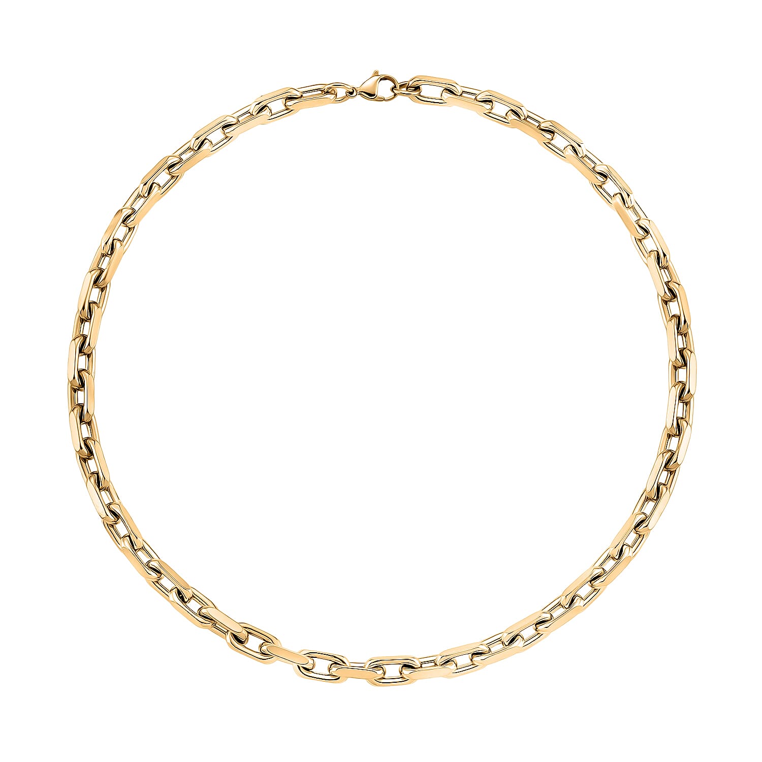 Designer Inspired - Cable Necklace (Size - 20) with Lobster Clasp in Yellow Gold Tone 8207542 4