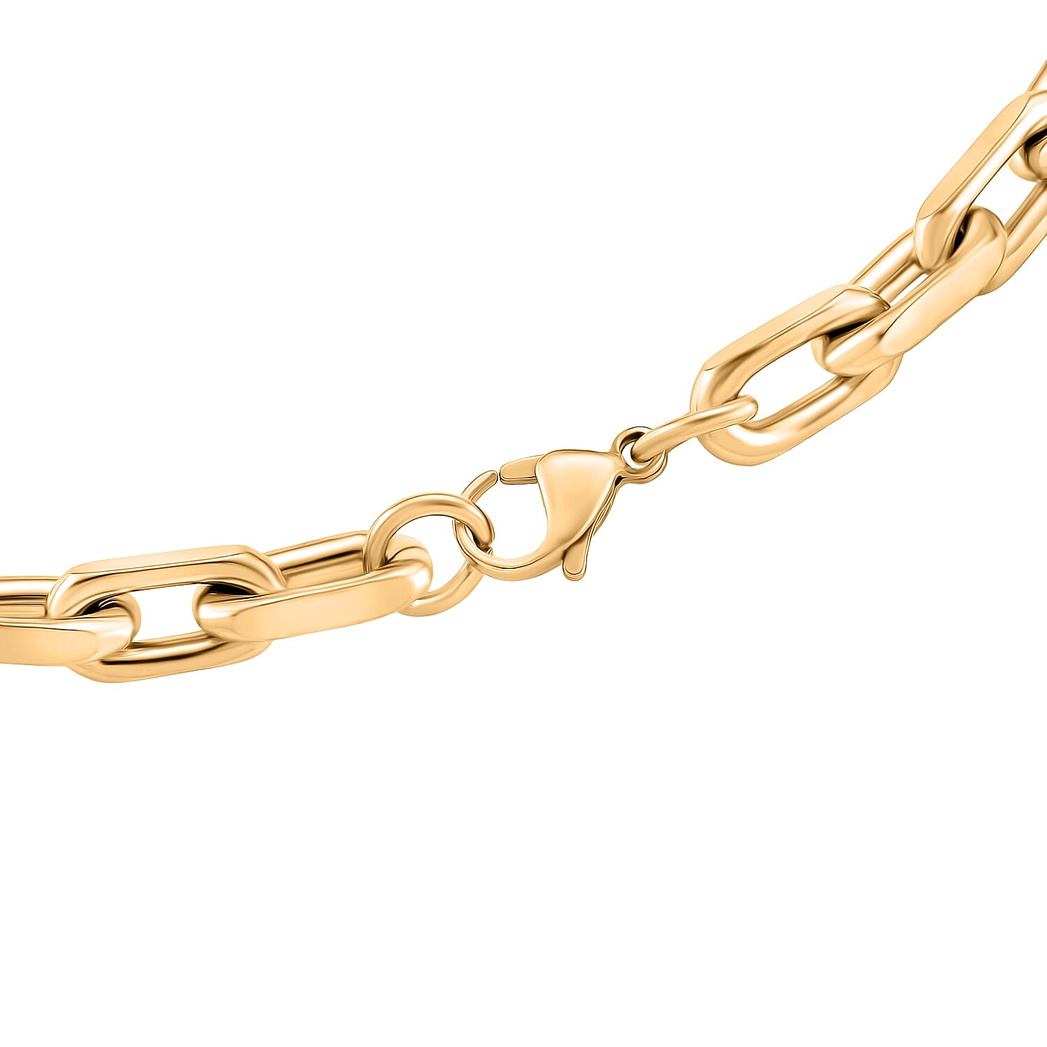 Designer Inspired - Cable Necklace (Size - 20) with Lobster Clasp in Yellow Gold Tone 8207542 5