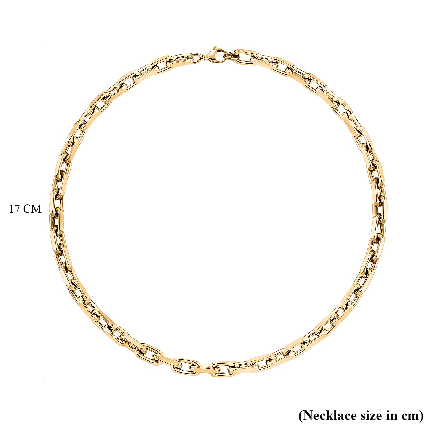 Designer Inspired - Cable Necklace (Size - 20) with Lobster Clasp in Yellow Gold Tone 8207542 6