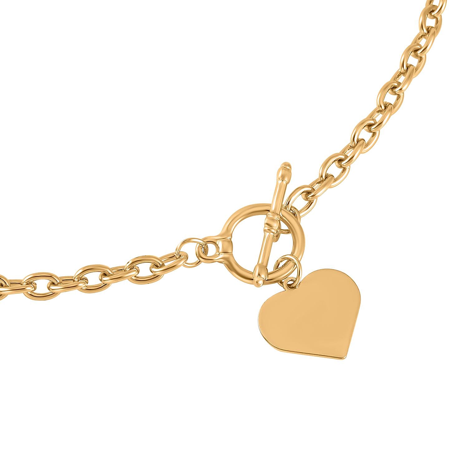 Mega Close Out Deal- Heart Charm Necklace (Size - 20) 7838008 2
