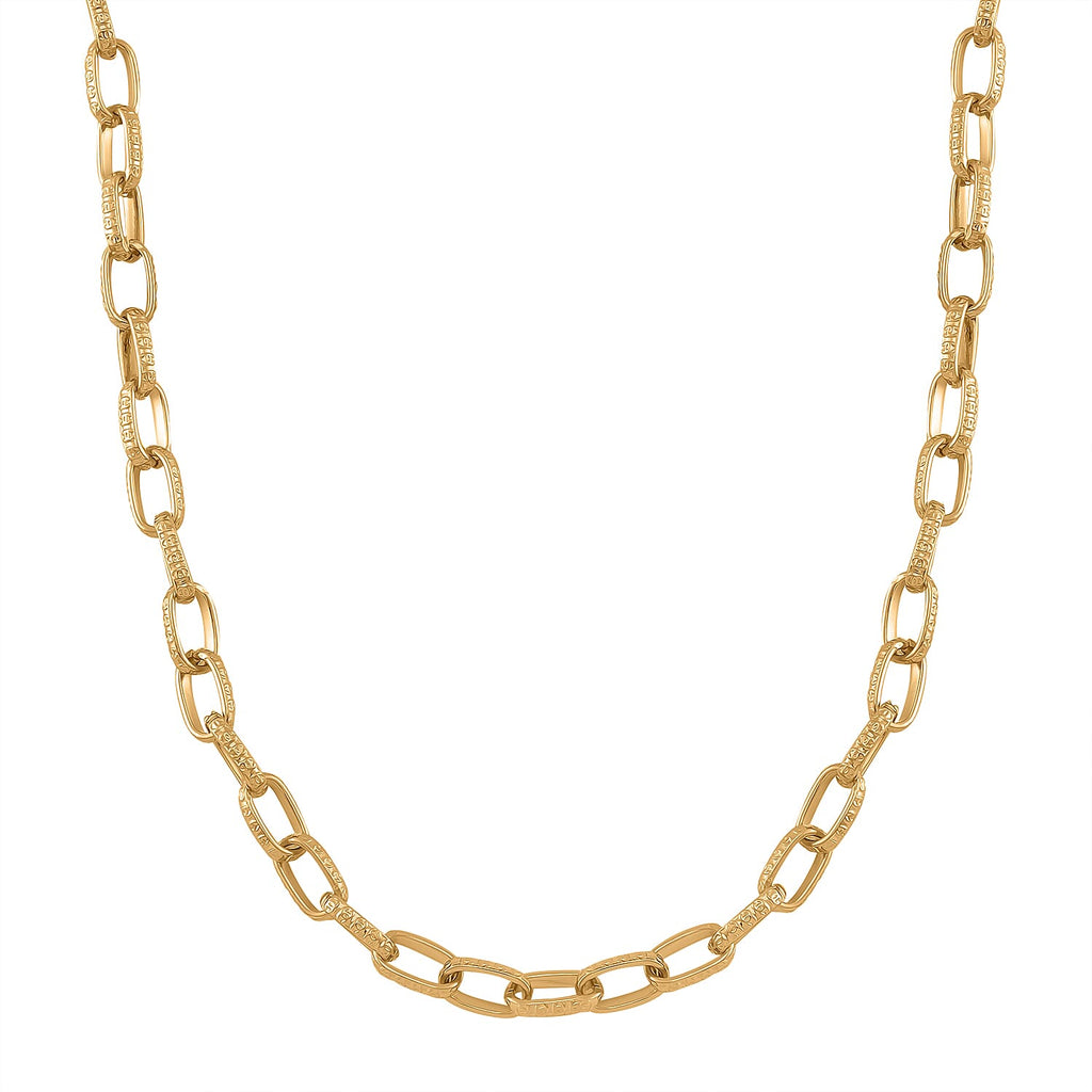 One time Close Out- Broad Paperclip Necklace With Lobster Clasp  (Size - 20-2)