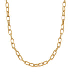 One time Close Out- Broad Paperclip Necklace With Lobster Clasp  (Size - 20-2)