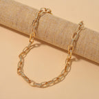 One time Close Out- Broad Paperclip Necklace With Lobster Clasp  (Size - 20-2)