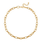 One time Close Out- Broad Paperclip Necklace With Lobster Clasp  (Size - 20-2)